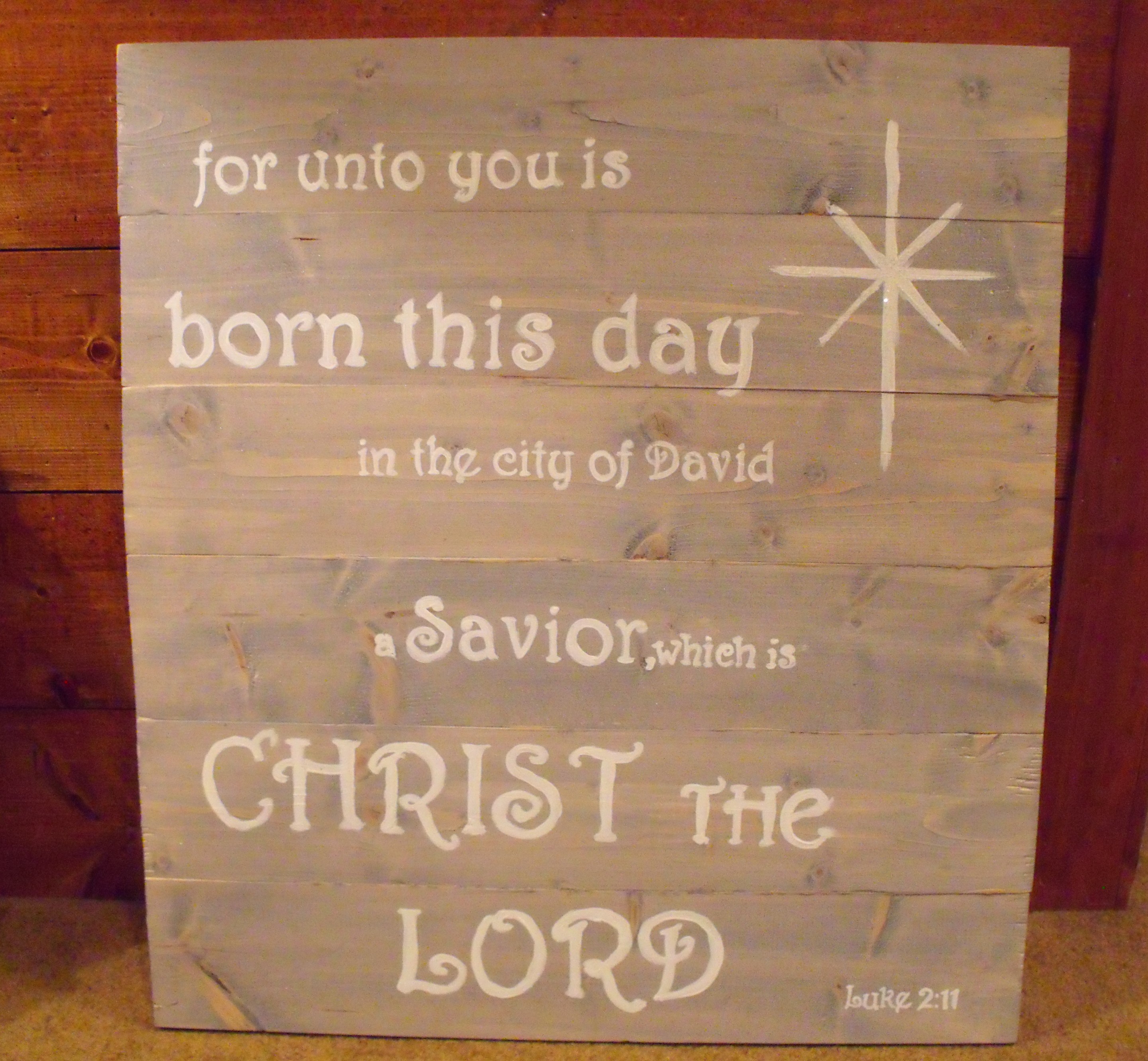 Homemade Wooden Christmas Signs